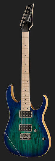 Ibanez RG421AHM Electric Guitar Stratocaster with HH Pickup Configuration Blue Moon Burst