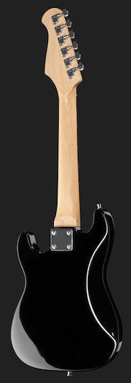 Harley Benton ST-Junior BK Bundle 1 Set Chitară Electrică Stratocaster cu SSS Configurație Doze Standard cu Husă