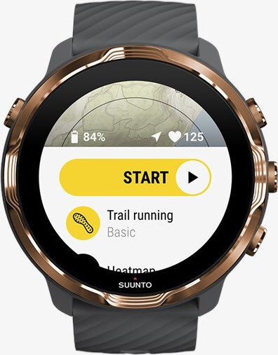 Suunto 7 50мм Водоустойчив Смартчасовник с Пулсомер (Graphite Copper)