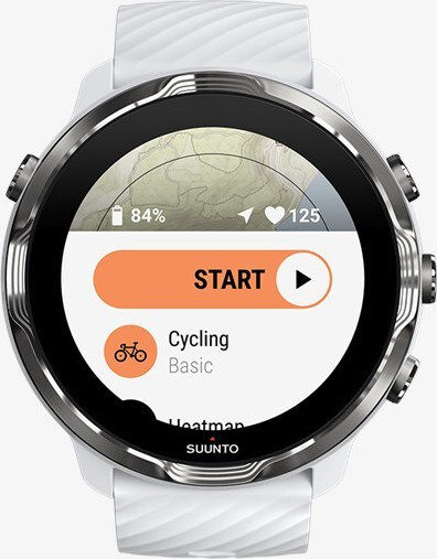 Suunto 7 50mm Αδιάβροχο Smartwatch με Παλμογράφο (White Burgundy