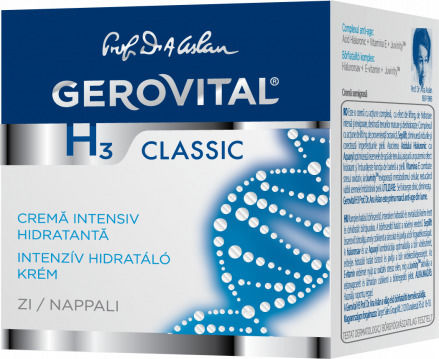Gerovital H3 Classic Ενυδατική & Αντιγηραντική Κρέμα Προσώπου Ημέρας με Υαλουρονικό Οξύ 50ml