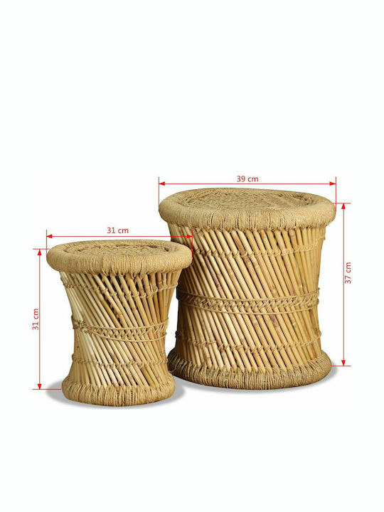 Stool Outdoor Coffee 39x39x37cm