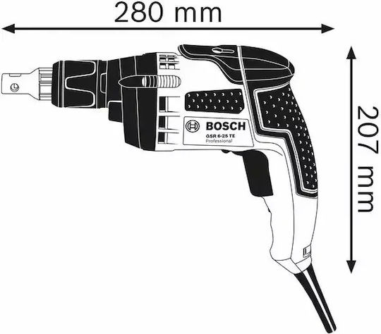 Bosch GSR 6-25 TE Κατσαβίδι Γυψοσανίδας Ρεύματος 701W