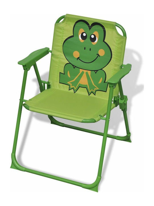 Garden Bistro Kids Table and Chairs Set Green vidaXL