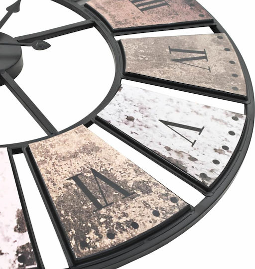vidaXL Antikes Wanduhr Hölzernes Mehrfarbig Ø60cm
