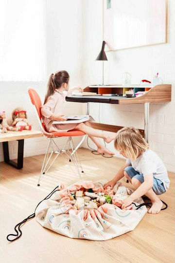 Play&go Saltea de Joacă pentru Copii din Țesătură Rainbow Alb 40cm 1buc