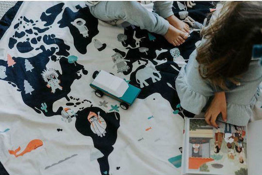 Play&go Звезди Детски Килими Звезди Бели 140x140см