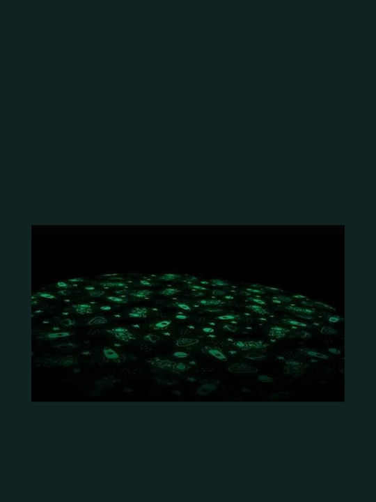 Play&go Space Glow In The Dark Activity Mat White 140x140cm