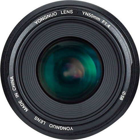 Yongnuo Full Frame Camera Lens YN 50mm f/1.4 Fixed for Canon EF Mount Black
