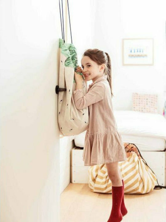Play&go Παιδικό Στρώμα Παιχνιδιού από Ύφασμα Stripes Κίτρινο 140x140cm