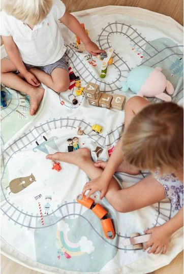 Play&go Trainmap Activity Mat White 140x140cm
