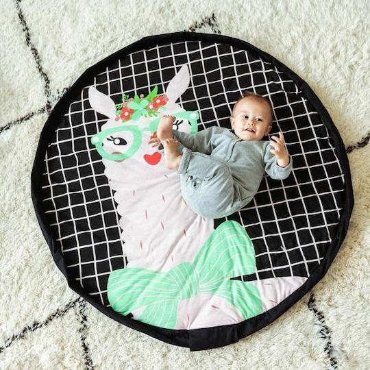 Play&go Lama Детски Килими Черен 120x120см Play&go Lama Детски Килими Черен 120x120см