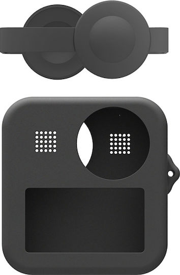 Puluz Σετ Αξεσουάρ Max Dual Lens Caps Case + Body Silicone Protective Case για GoPro