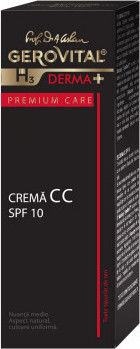Gerovital Derma+ Premium Care CC Крем за лице Дневен с SPF10 за Хидратация и Против стареене 30мл