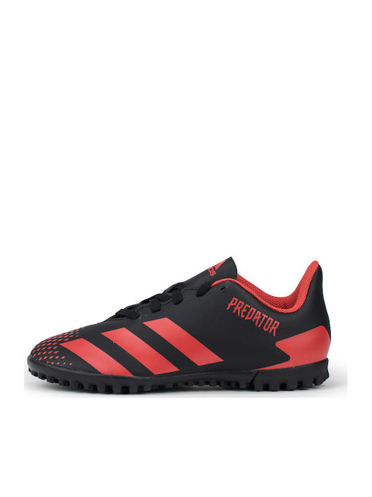 Adidas Παιδικά Ποδοσφαιρικά Παπούτσια Predator 20.4 Turf με Σχάρα Μαύρα