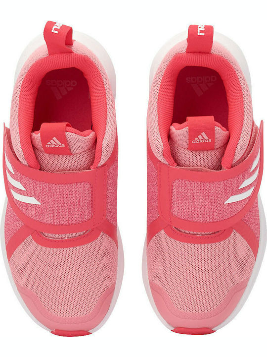 Fortarun X Kids Sports Shoes Running Slip-On Glow Pink / Cloud White / Shock Red