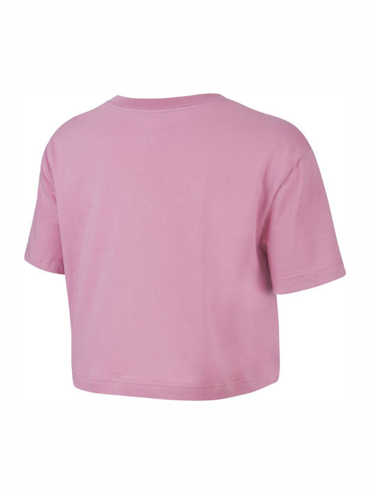 Nike Essential Femeie Sport Bumbac Bluză Mâneci scurte Fuchsia