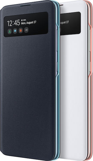 Samsung S View Калъф Портфейл Изкуствена Кожа Черен Galaxy A51