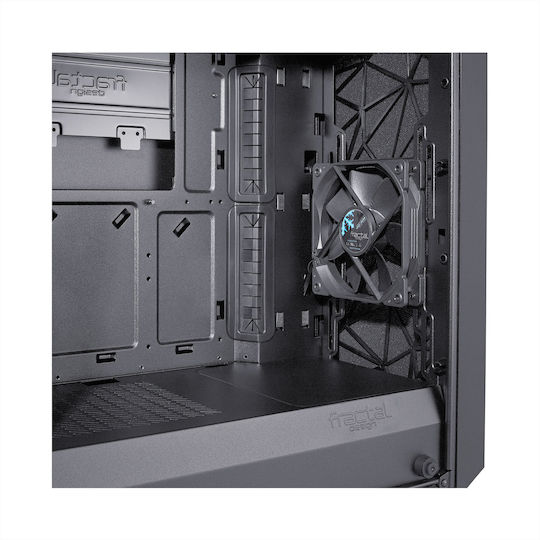 Fractal Design Meshify C Tempered Glass Gaming Midi Tower Κουτί Υπολογιστή με Πλαϊνό Παράθυρο Μαύρο