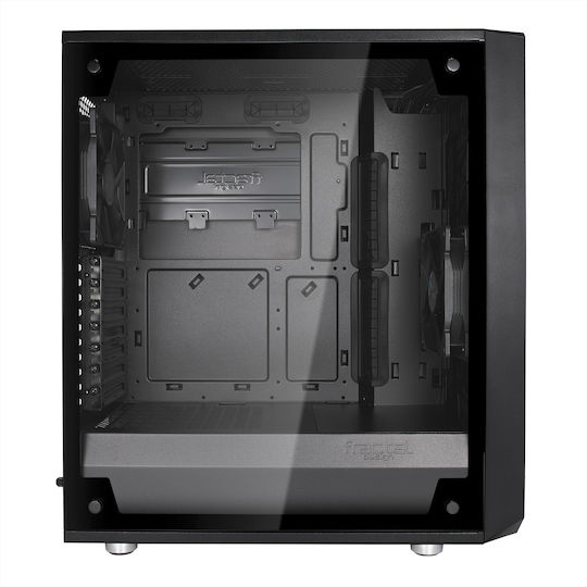 Fractal Design Meshify C Tempered Glass Gaming Midi Tower Κουτί Υπολογιστή με Πλαϊνό Παράθυρο Μαύρο
