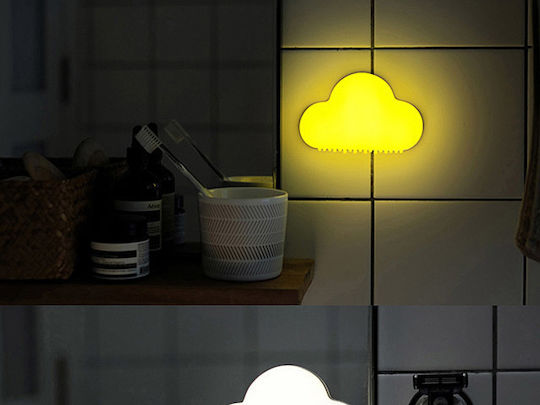 Allocacoc Led Παιδικό Διακοσμητικό Φωτιστικό Cloud Night Κίτρινο 7.9x3.5x12.2εκ.