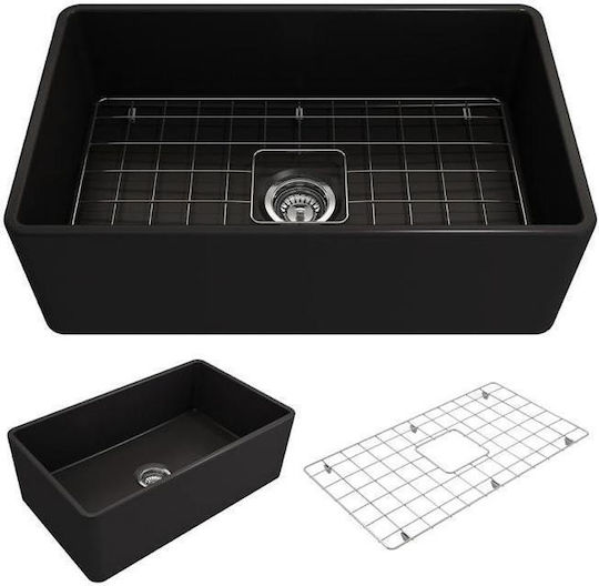 Bocchi 1138 Undermount Kitchen Sink 76x46cm Matte Black