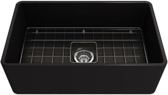 Bocchi 1138 1139-400 Sub masă Chiuvetă Porțelan L76xW46cm Negru mat