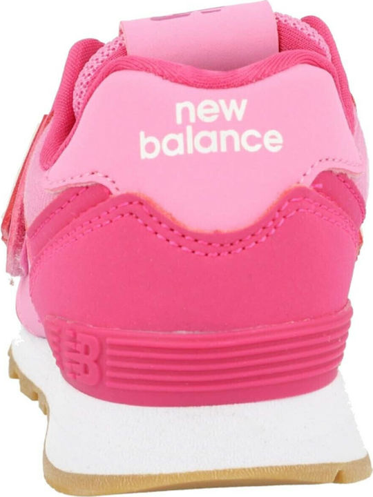 574 Youth Kids Sneakers with Scratch Pink