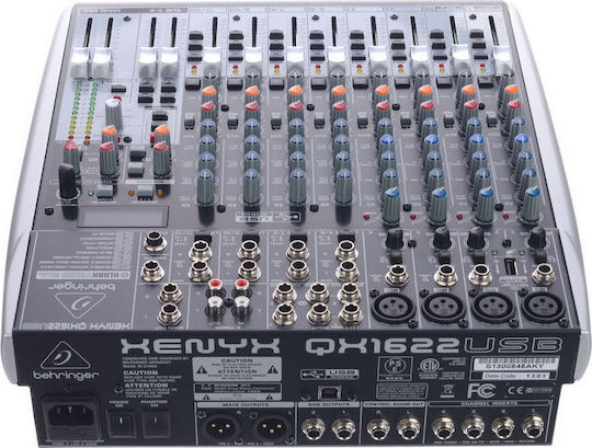 Behringer Xenyx QX 1622USB QX1622USB Аналогова конзола 16 канала с Фантомно захранване & 4 XLR входове
