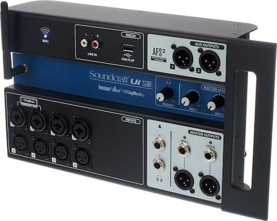 Soundcraft UI-12 Ψηφιακή Κονσόλα 12 Καναλιών με Phantom Power & 8 Εισόδους XLR