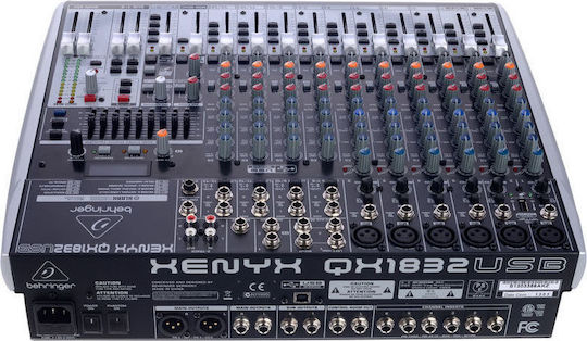 Behringer QX1832USB Analoge Konsole 18 Kanäle mit Phantom Power & 6 XLR-Eingänge