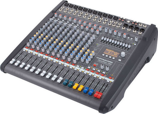 PowerMate 1000-3 Selbstverstärkend Analoge Konsole 10 Kanäle mit Phantom Power & 10 XLR-Eingänge
