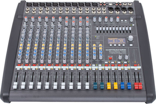 PowerMate 1000-3 Selbstverstärkend Analoge Konsole 10 Kanäle mit Phantom Power & 10 XLR-Eingänge