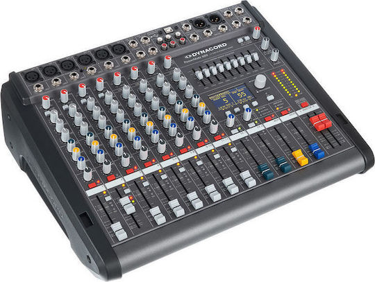 PowerMate 600-3 Selbstverstärkend Analoge Konsole 8 Kanäle mit Phantom Power & 6 XLR-Eingänge