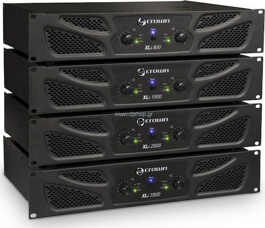 Crown Audio XLi 1500 PA Power Amplifier 2 Channels 450W/4Ω 330W/8Ω Black