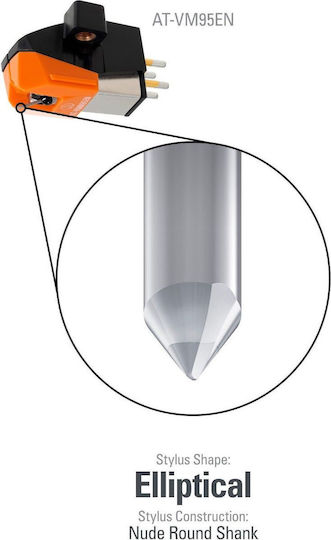 Audio Technica Moving Magnet Turntable Cartridge AT-VM95EN Orange