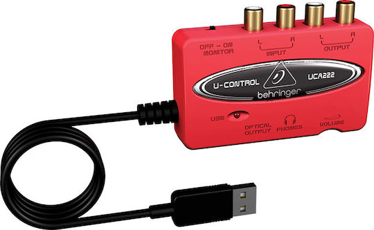 Behringer UCA222 Εξωτερική Επαγγελματική Κάρτα Ήχου με Σύνδεση USB