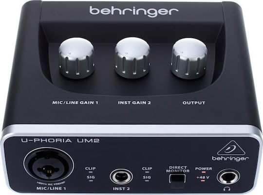 Behringer U-Phoria Studio Εξωτερική Επαγγελματική Κάρτα Ήχου με Σύνδεση USB