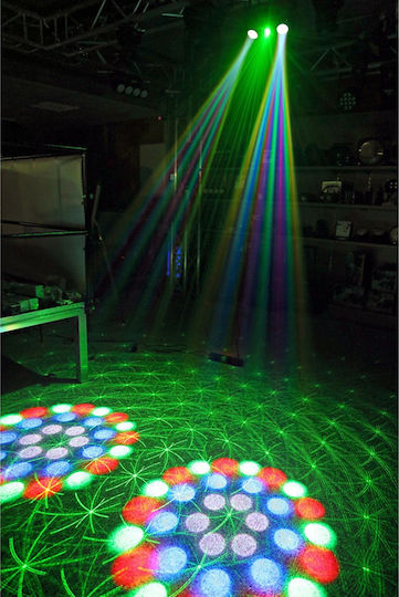 BeamZPro Strobe Light LED DMX Terminator IV Double Moon Κόκκινο / Πράσινο