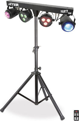 Max Audio Moving Light LED PAR DMX PartyBar 2PAR & 2x Jellymoon RGBW