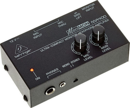 Behringer MA400 MA400 Tragbar Analog Kopfhörerverstärker Einkanalig mit Jack 3.5mm/6.3mm