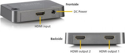 Marmitek Split 312 UHD 3D 1 είσοδος/2 έξοδοι HDMI Splitter SPLIT-312 UHD