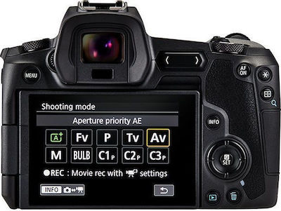 Canon Mirrorless Φωτογραφική Μηχανή EOS R Full Frame Kit (RF 24-105mm F4L IS USM + EF-EOS R Adapter) Black