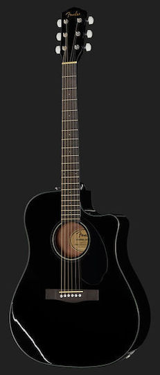 Fender Semi-Acoustic Guitar CD-60S CE Cutaway Black