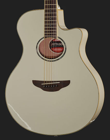 Yamaha Ηλεκτροακουστική Κιθάρα APX-600 Cutaway White