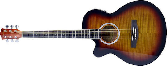Jacky Jackson Ηλεκτροακουστική Κιθάρα 801 CTV Black Cutaway Black