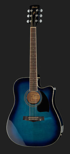 Ibanez Ηλεκτροακουστική Κιθάρα PF15ECE Cutaway Blue / Sunburst