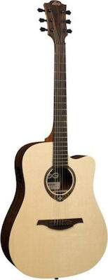 Lag Ηλεκτροακουστική Κιθάρα GLA Dreanought Snakewood Cwy Electro Cutaway Natural