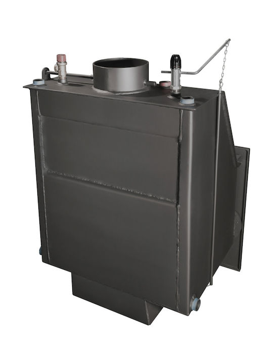 Metlor Central Vitrus ACW Ενεργειακό Τζάκι Ξύλου Καλοριφέρ 22.7kW Ίσιο με Ανοιγόμενη Πόρτα Κλειστού Δοχείου