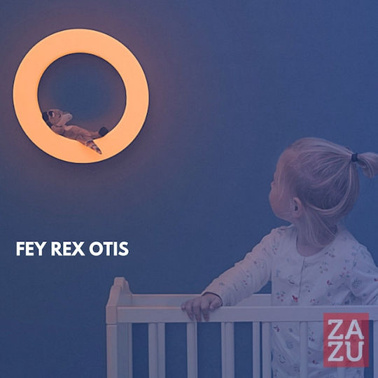 Zazu Φωτάκι Νυκτός Fay Rex Otis USB Λευκό με Αισθητήρα